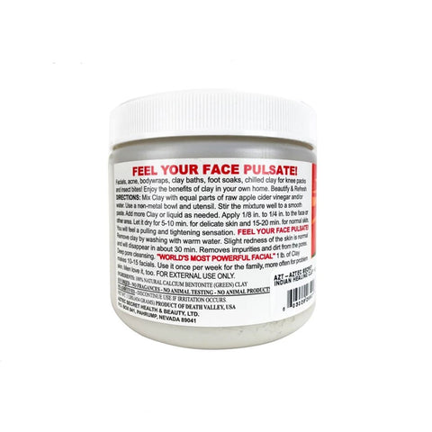 Aztec Secret – Indian Healing Clay 1 lb – Deep Pore Cleansing Facial & Body Mask – The Original 100% Natural Calcium Bentonite Clay