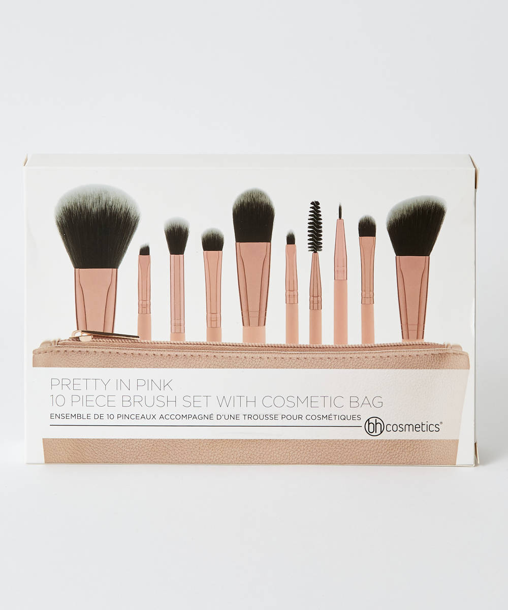 BH COSMETICS-Pretty in Pink 10 Piece Brush Set