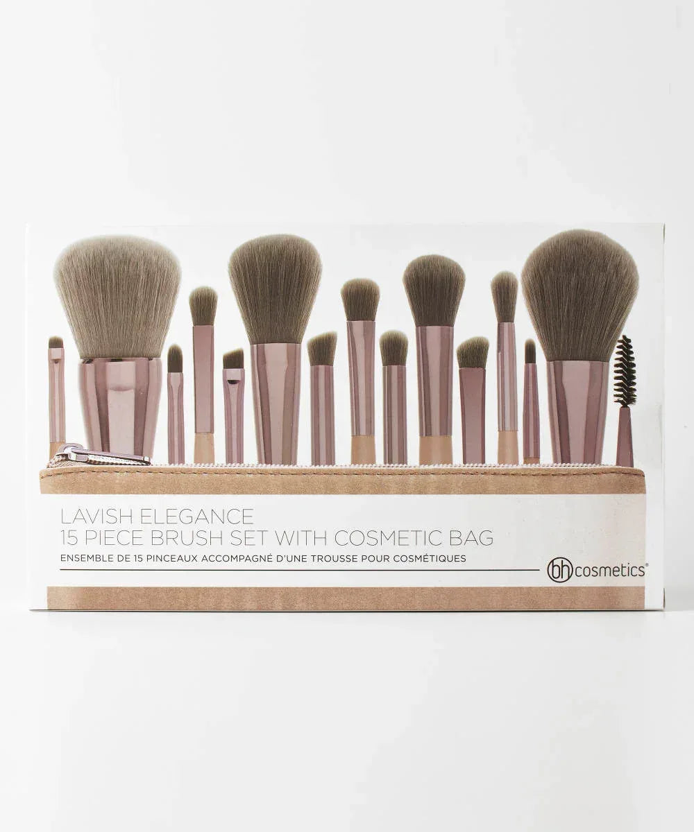 BH COSMETICS- Lavish Elegance 15 Piece Brush Set - The Beauty League Pakistan