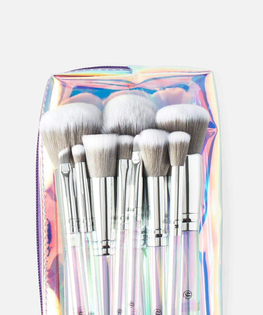 BH COSMETICS- 10 Piece Brush Set Hello Holo - The Beauty League Pakistan
