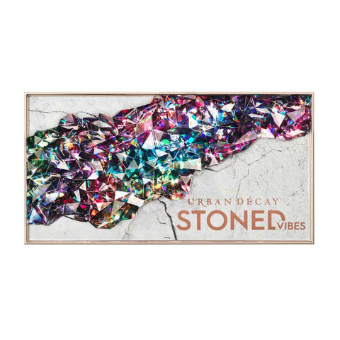 Urban Decay Stoned Vibes Eyeshadow Palette, 12 Shimmer + Matte Shades - Super-Creamy Vegan Formula with Tourmaline Crystal -