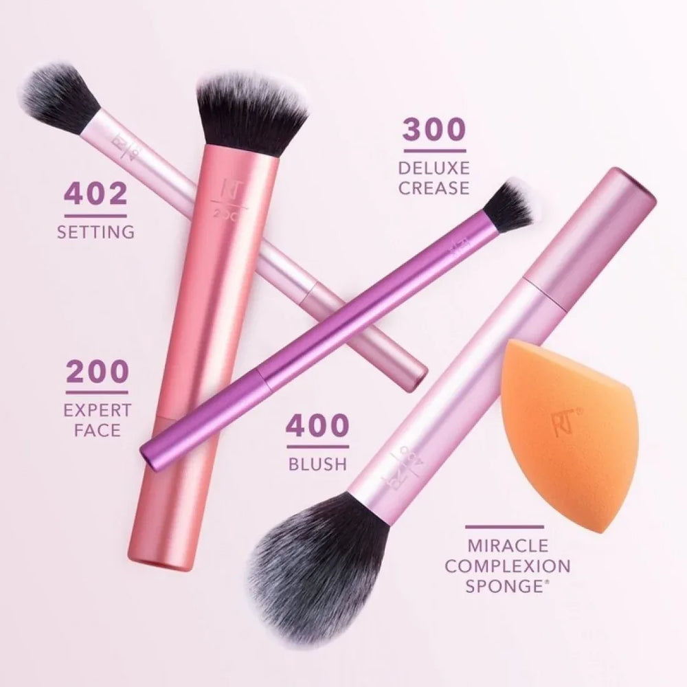 REAL TECHNIQUES- Everyday Essentials Makeup Brush Complete Face Set - The Beauty League Pakistan