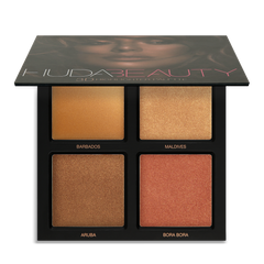 Huda Beauty-3D Cream and Powder Highlighter Palette-Bronze Sands