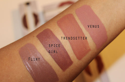 Huda Beauty Contour Lip Set Spice Girl (brownish mauve) & Venus ( deep taupe-brown)