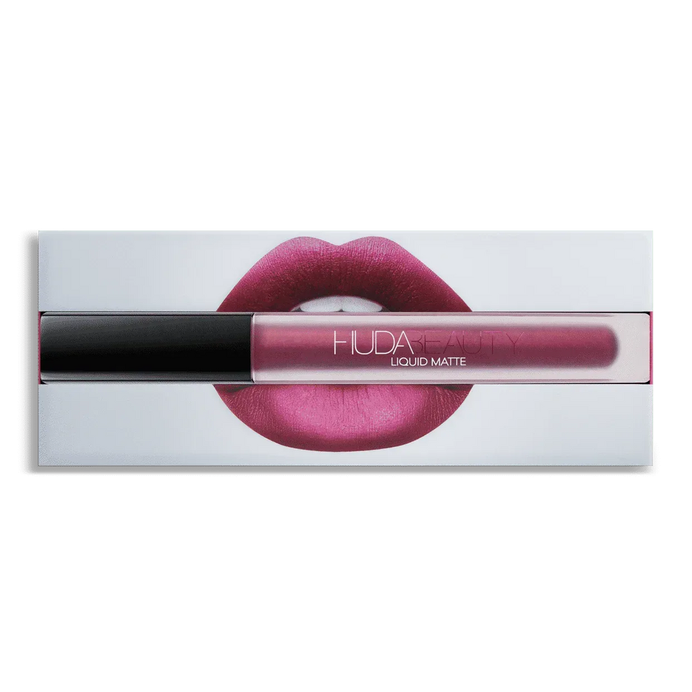 Huda Beauty- Long-Lasting Matte Liquid Lipstick- Show Girl - The Beauty League Pakistan