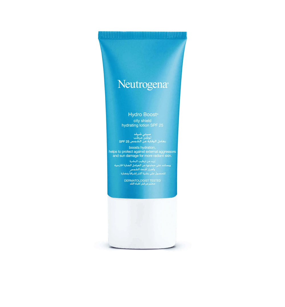 Neutrogena Hydro Boost City Shield Hydrating Lotion, SPF 25, 50ml - The Beauty League Pakistan