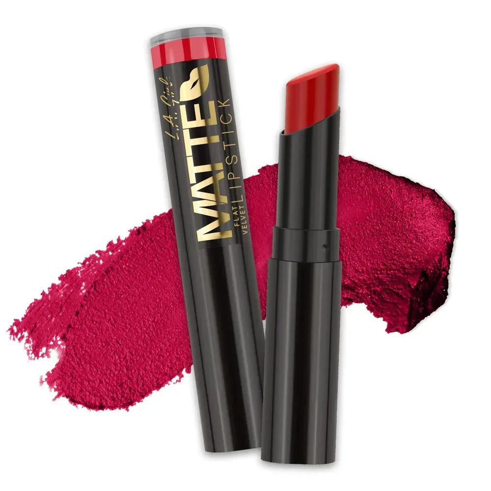 LA Girl Matte Flat Velvet Lipstick ( Gossip - GLC808) - The Beauty League Pakistan