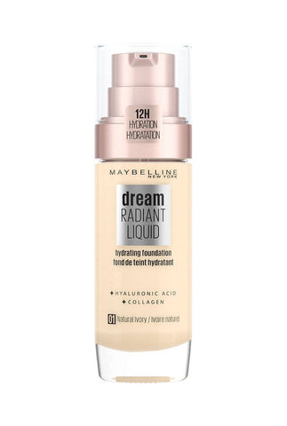 Maybelline- Dream Radiant Liquid Hydrating Foundation 01 Natural Ivory