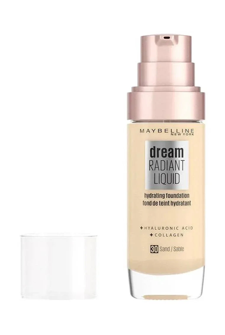 Maybelline- Dream Radiant Liquid Hydrating Foundation 30 Sand - The Beauty League Pakistan