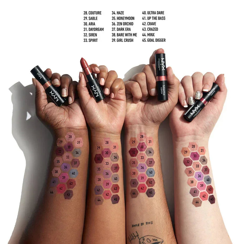 NYX- Matte Lipstick- Dark Era - The Beauty League Pakistan