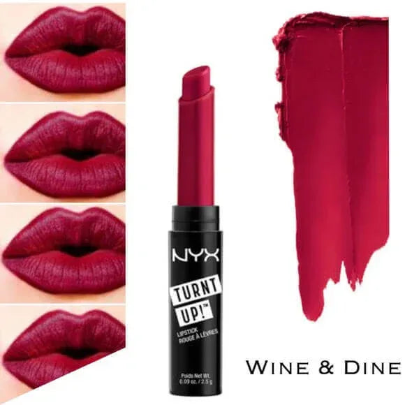 NYX-Turnt Up Lipstick- Wine And Dine - The Beauty League Pakistan