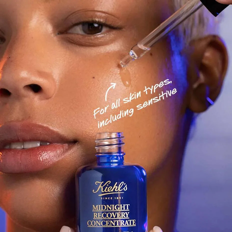 Kiehls- Midnight Recovery Concentrate Moisturizing Face Oil 15ml - The Beauty League Pakistan