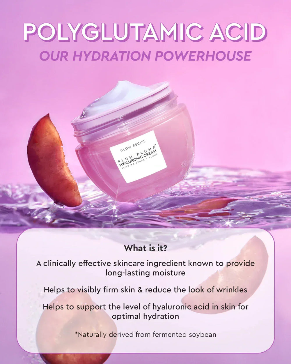 Glow Recipe- Plum Plump Hyaluronic Acid Cream - The Beauty League Pakistan