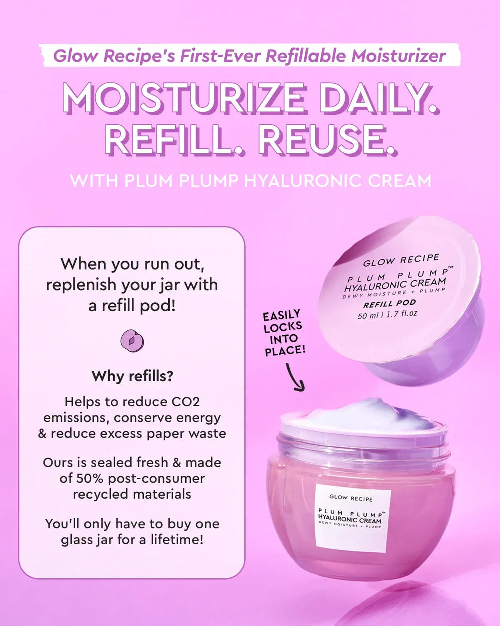 Glow Recipe- Plum Plump Hyaluronic Acid Cream - The Beauty League Pakistan