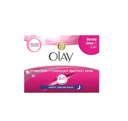 Olay Complete 2-In-1 Hydration + Overnight Recovery Night Cream Mask, 50 ML