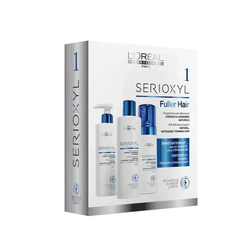 L'Oreal Professionnel Serioxyl Kit 1 for Natural, Noticeably Thinning Hair - The Beauty League Pakistan