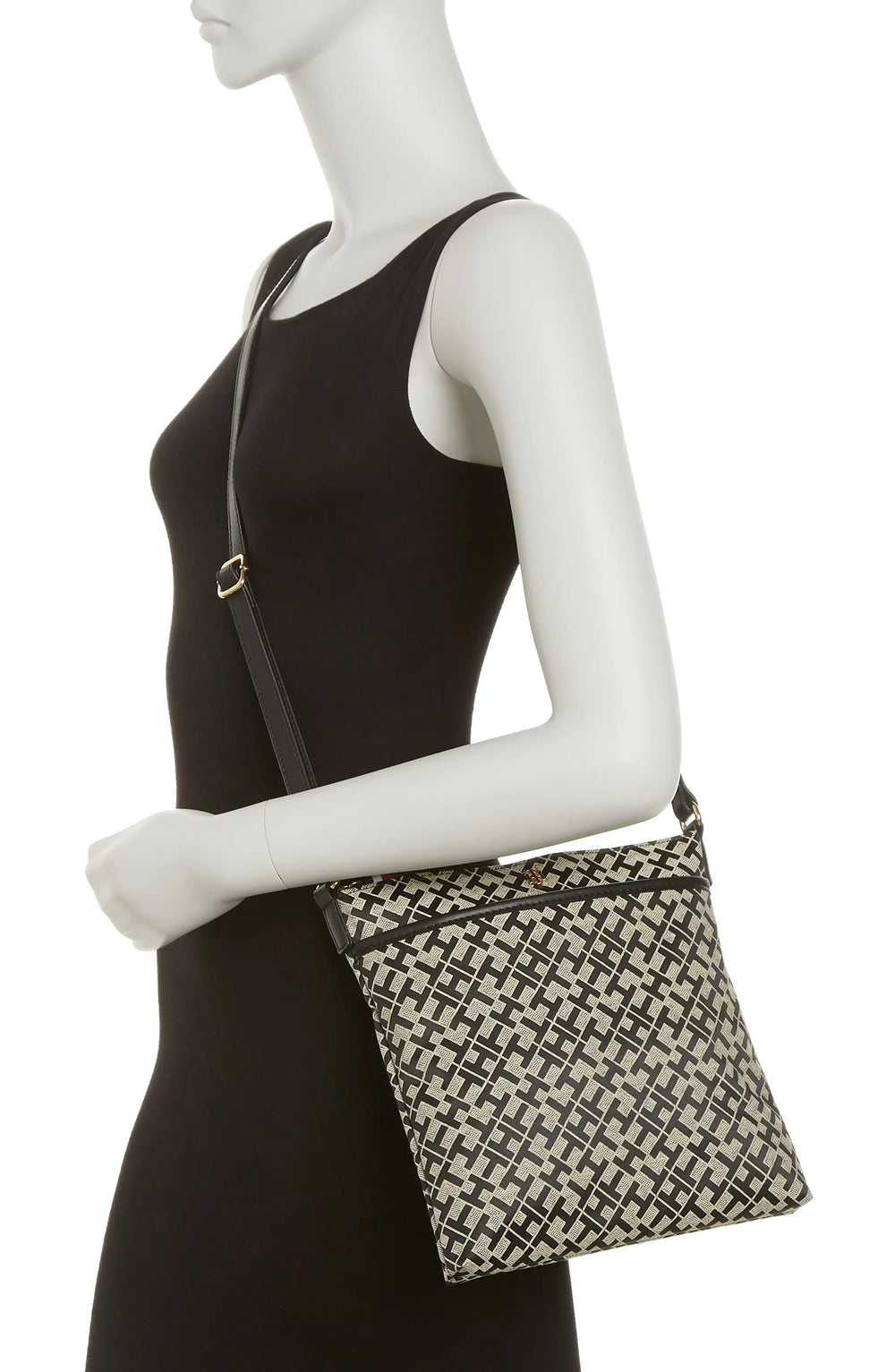 TOMMY HILFIGER- Cynthia Geometric Crossbody Bag In Oxford1 - The Beauty League Pakistan