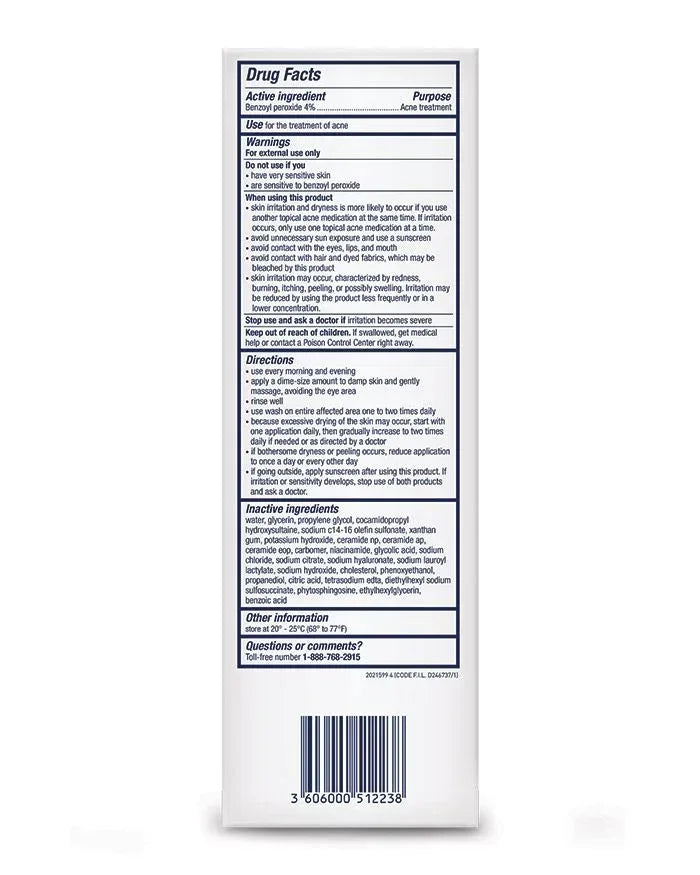 Cerave- Acne Foaming Cream Cleanser 150ml (EXP 2024) - The Beauty League Pakistan