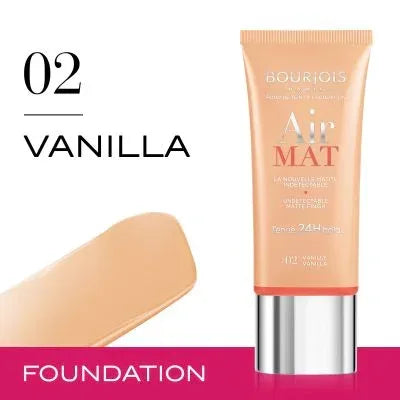 Bourjois Air Mat 24H Foundation - Vanilla 02 - The Beauty League Pakistan