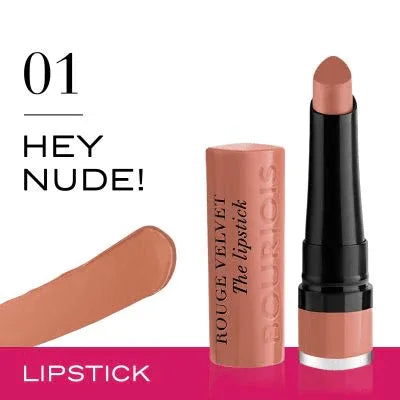 BOURJOIS- Rouge Velvet The Lipstick - 01 Hey Nude! - The Beauty League Pakistan