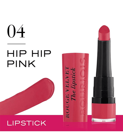 BOURJOIS- Rouge Velvet The Lipstick - 04 Hip Hip Pink