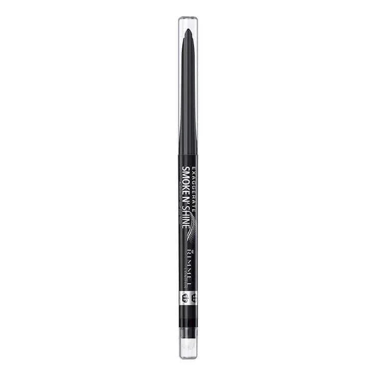 RIMMEL LONDON- Exaggerate Smoke N' Shine Eyeliner - 001 BLACK - The Beauty League Pakistan