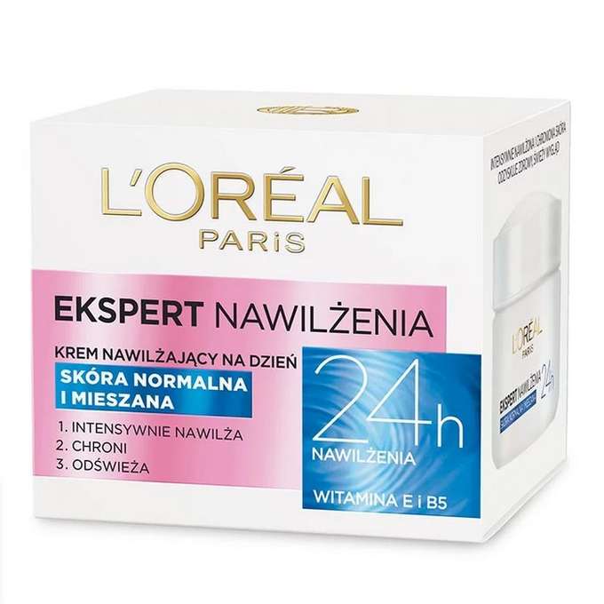 LOREAL MOISTURIZING EXPERT 24H MOISTURIZING DAY CREAM - NORMAL AND COMBINED SKIN 50ML