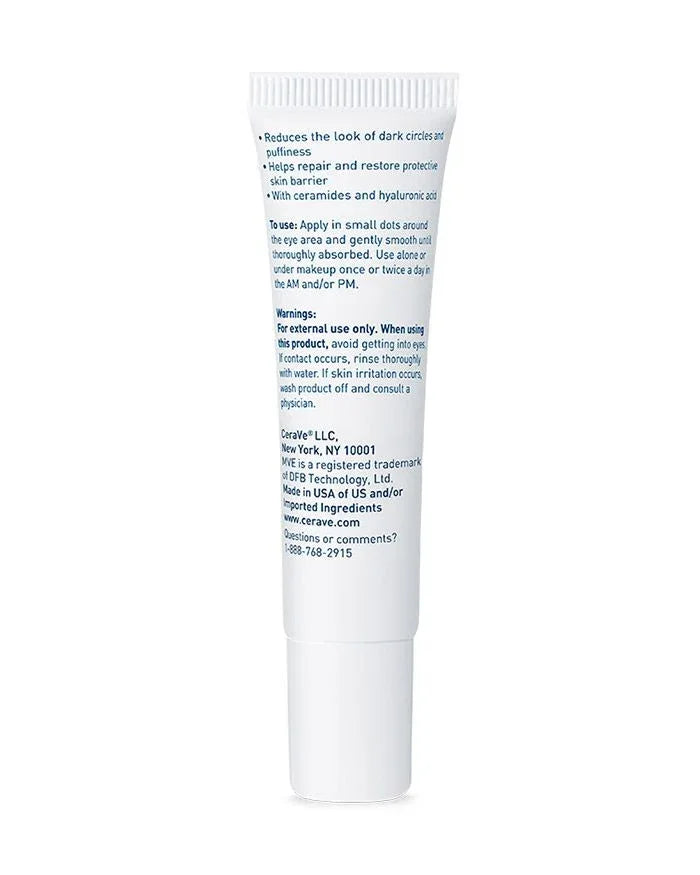 CeraVe- Eye Repair Cream for Dark Circles 14.2gms - The Beauty League Pakistan