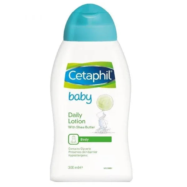 Cetaphil Baby Daily Lotion - White - Shea Butter - 300ml (EXP 2025) - The Beauty League Pakistan
