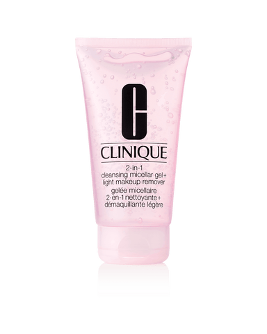 Clinique- 2-in-1 Cleansing Micellar Gel + Light Makeup Remover 150ml