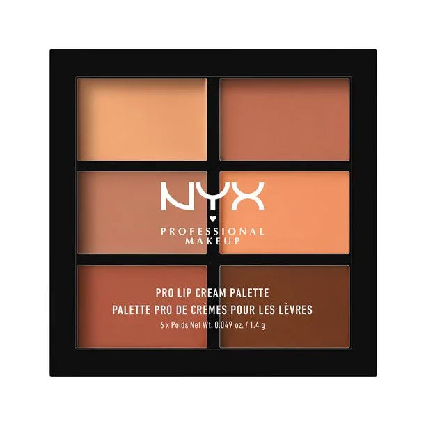 NYX- Pro Lip Cream Palette, The Nudes - The Beauty League Pakistan