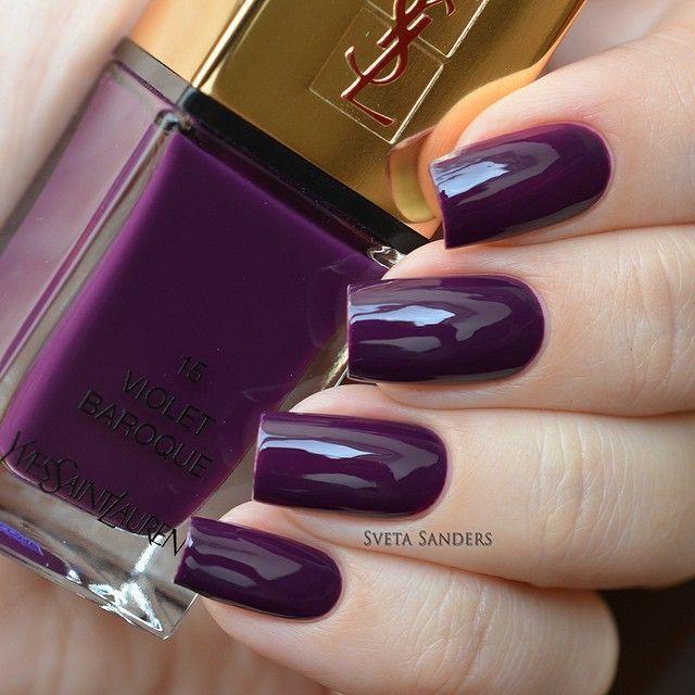 Yves Saint Laurent La Laque Couture Nail Lacquer – 15 Violet Baroque - The Beauty League Pakistan