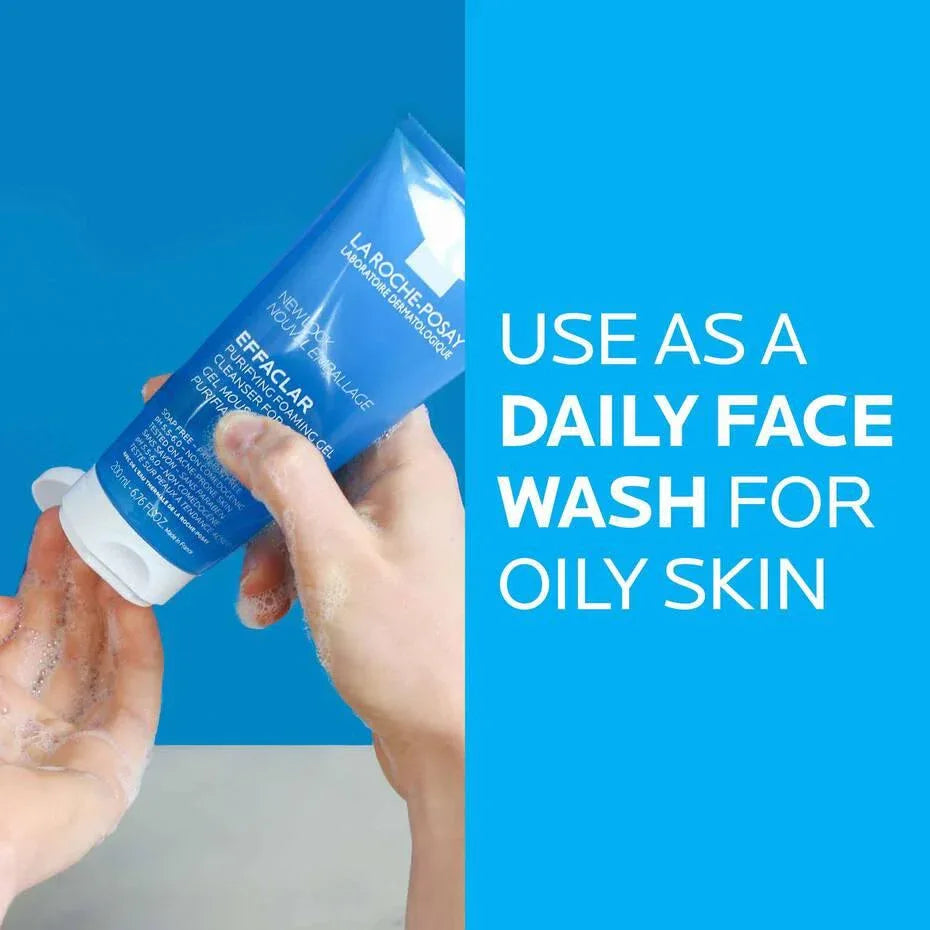 La Roche Posay- EFFACLAR GEL FACIAL WASH FOR OILY SKIN 200ml - The Beauty League Pakistan