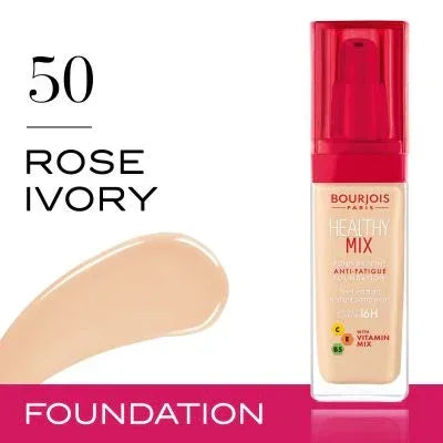 Bourjois- Healthy Mix Anti Fatigue Foundation Rose Ivory 50 - The Beauty League Pakistan