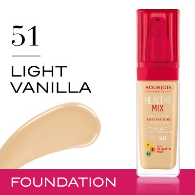 Bourjois- Healthy Mix Anti Fatigue Foundation Light Vanilla 51