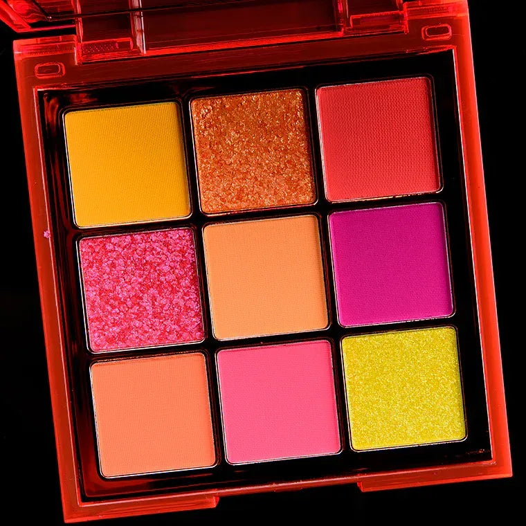 Huda Beauty Obsessions Eyeshadow Palette - Neon Orange. - The Beauty League Pakistan