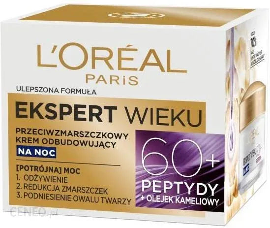 L'Oreal Paris Age Expert Anti-wrinkle rebuilding night cream 50ml - The Beauty League Pakistan