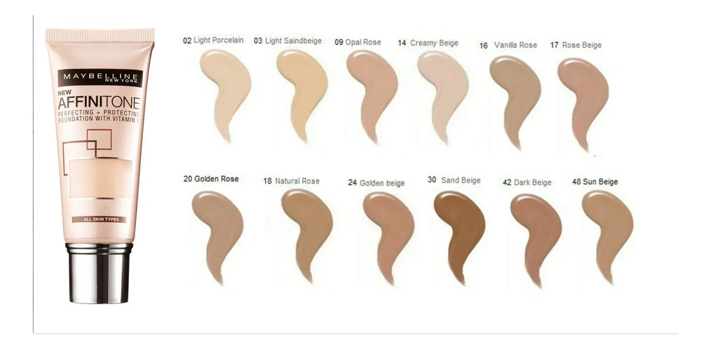 Maybelline Affinitone Foundation 16- Vanilla Rose - The Beauty League Pakistan