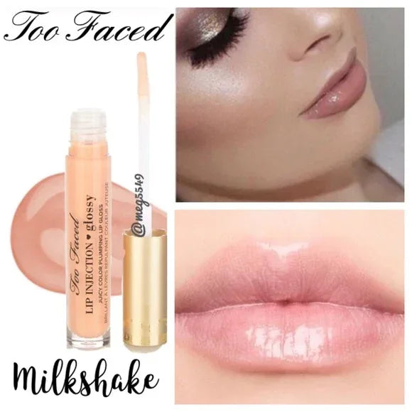 Too Faced- Lip Injection Glossy Juicy Color Plumping Lip Gloss in Milkshake - The Beauty League Pakistan