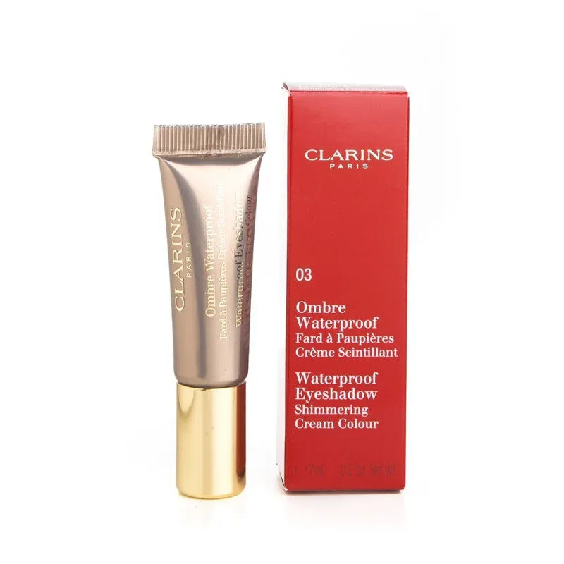 CLARINS-Ombre Waterproof Eyeshadow Shimmering Cream Colour - #03 Silver Taupe-7ml/0.2oz - The Beauty League Pakistan