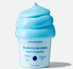 Peach slices- Blueberry Ice Cream Facial Moisturizer