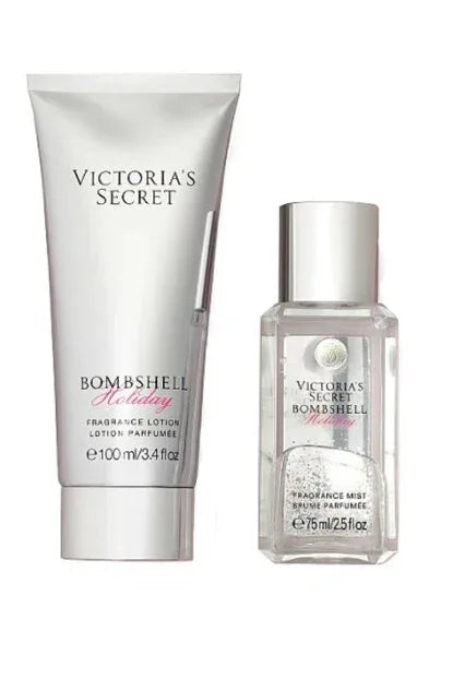 Victoria's Secret Bombshell Holiday Fragrance Mist And Body Lotion - The Beauty League Pakistan