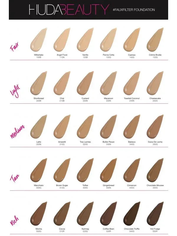 Huda Beauty Faux Filter Foundation - Milkshake 100B - The Beauty League Pakistan