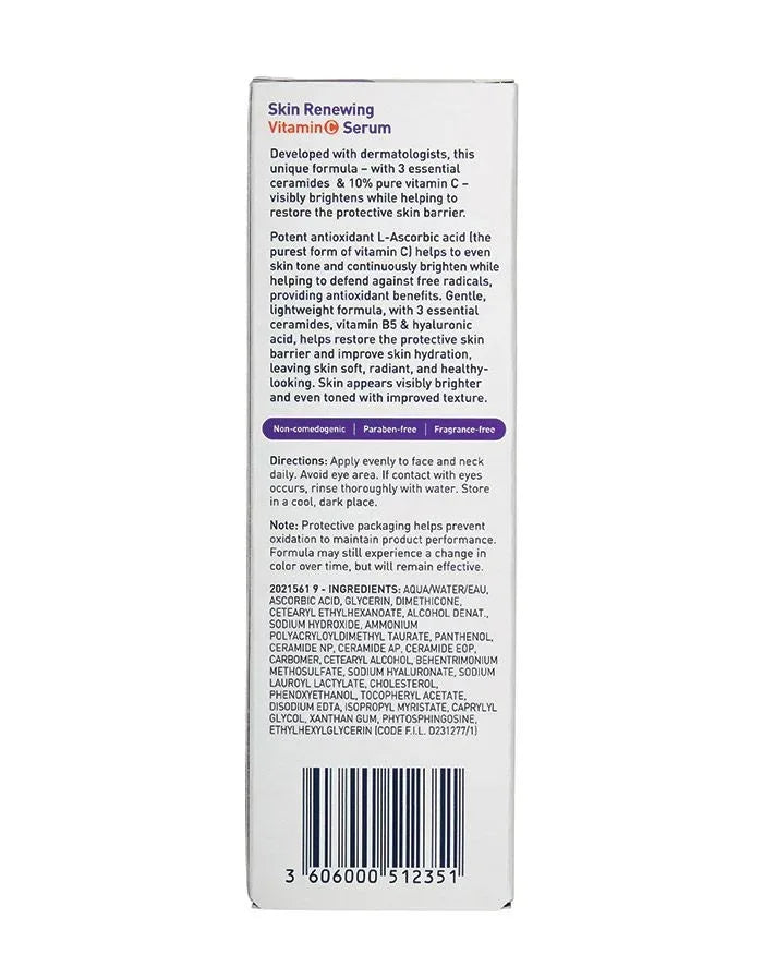 CeraVe- Skin Renewing Vitamin C Serum 30ml - The Beauty League Pakistan