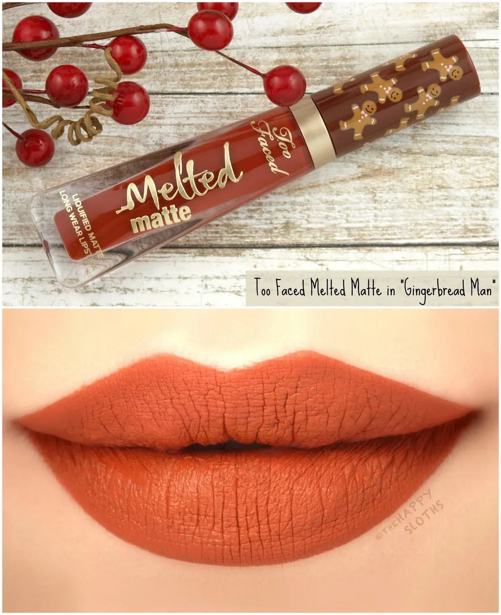 Too Faced-Melted Matte Liquified Long Wear Lipstick - Gingerbread Man - The Beauty League Pakistan