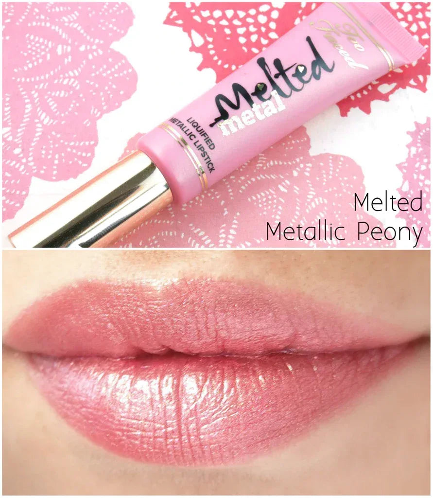 Too Faced- Melted Liquified Lipstick - Metallic Peony - The Beauty League Pakistan