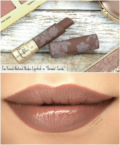 Too Faced-Natural Nudes Intense Color Coconut Butter Lipstick Throwin Suede