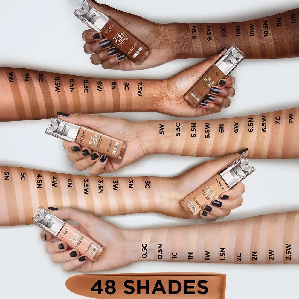 L'Oréal Paris True Match Liquid Foundation 2.N with SPF and Hyaluronic Acid 30ml (UK) - The Beauty League Pakistan